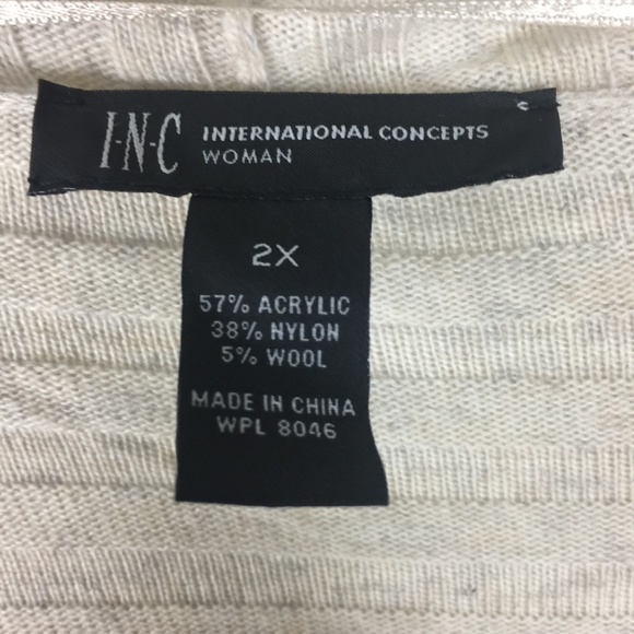 INC Concepts Draped Open-Front Cardigan - Picture 4 of 4